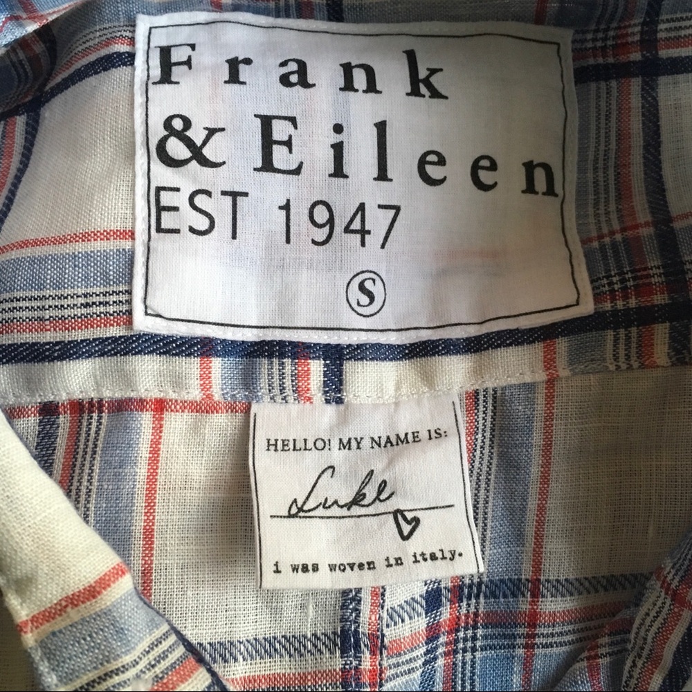 Italian Linen Luke Plaid Shirt by Frank & Eileen - Picture 2 of 6